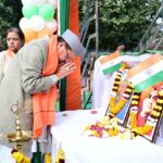 गणतंत्र दिवस पर गांधी पार्क में आयोजित सामूहिक वंदे मातरम् गायन कार्यक्रम में मुख्यमंत्री पुष्कर सिंह धामी हुए शामिल